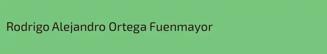 Rodrigo Alejandro Ortega Fuenmayor